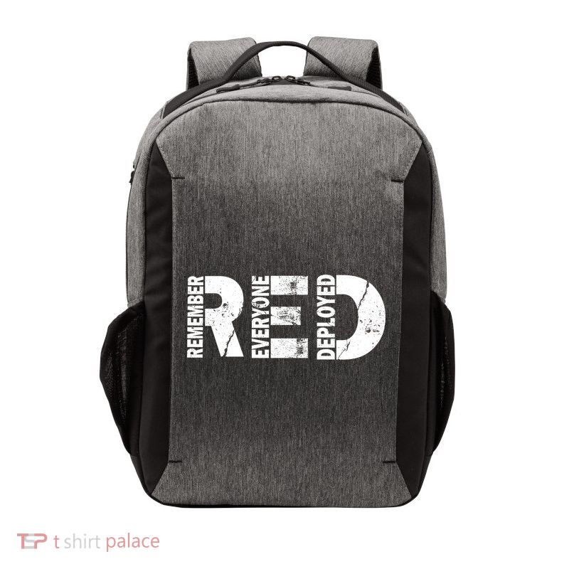 Red Friday Remember Everyone Deployed Vector Backpack