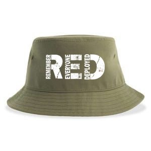 Red Friday Remember Everyone Deployed Sustainable Bucket Hat