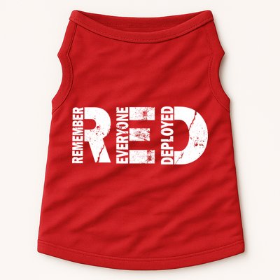 Red Friday Remember Everyone Deployed Doggie Tank