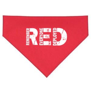 Red Friday Remember Everyone Deployed USA-Made Doggie Bandana