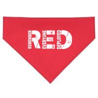 Red Friday Remember Everyone Deployed USA-Made Doggie Bandana