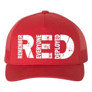 Red Friday Remember Everyone Deployed Yupoong Adult 5-Panel Trucker Hat