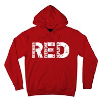 Red Friday Remember Everyone Deployed Hoodie