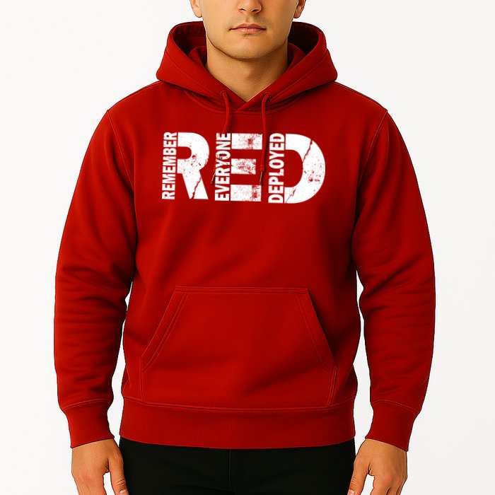 Red Friday Remember Everyone Deployed Hoodie