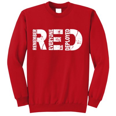 Red Friday Remember Everyone Deployed Sweatshirt