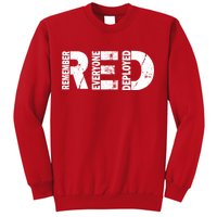 Red Friday Remember Everyone Deployed Sweatshirt