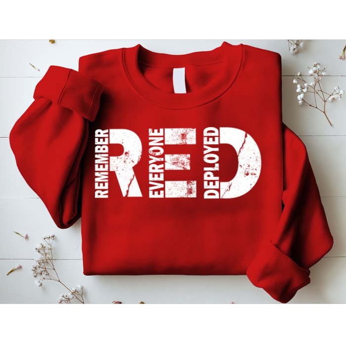 Red Friday Remember Everyone Deployed Sweatshirt