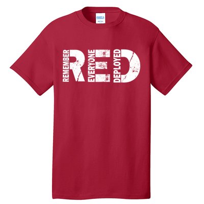 Red Friday Remember Everyone Deployed Tall T-Shirt