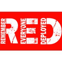 Red Friday Remember Everyone Deployed Bumper Sticker