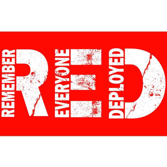 Red Friday Remember Everyone Deployed Bumper Sticker