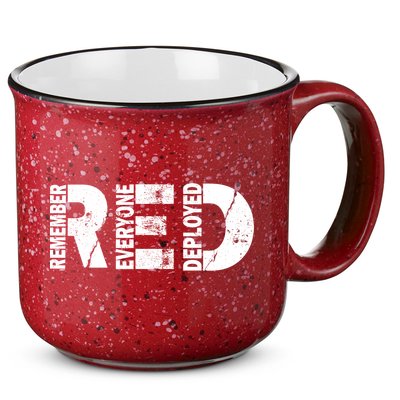 Red Friday Remember Everyone Deployed 15oz Campfire Ceramic Mug