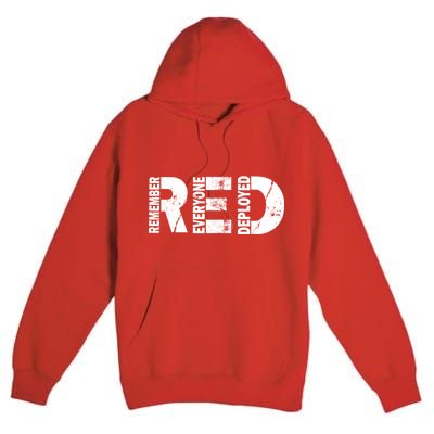 Red Friday Remember Everyone Deployed Premium Pullover Hoodie