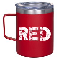Red Friday Remember Everyone Deployed 12oz Stainless Steel Coffee Mug