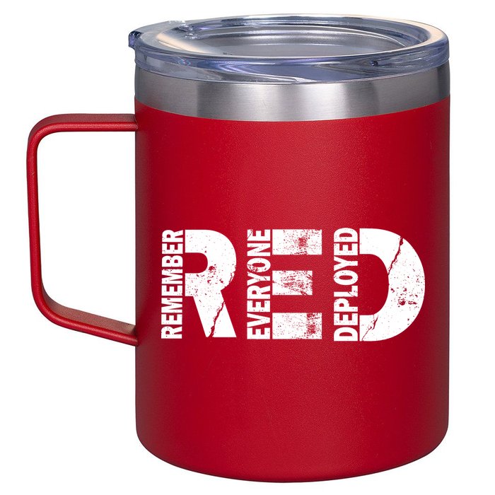 Red Friday Remember Everyone Deployed 12oz Stainless Steel Coffee Mug