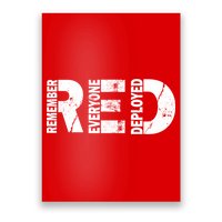 Red Friday Remember Everyone Deployed Poster