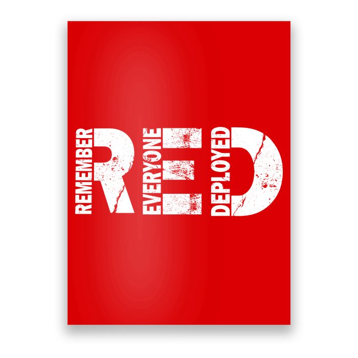Red Friday Remember Everyone Deployed Poster