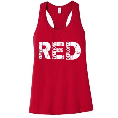 Red Friday Remember Everyone Deployed Womens Tank Top