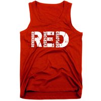 Red Friday Remember Everyone Deployed Tank Top