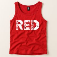 Red Friday Remember Everyone Deployed Tank Top