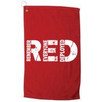 Red Friday Remember Everyone Deployed Golf Towel