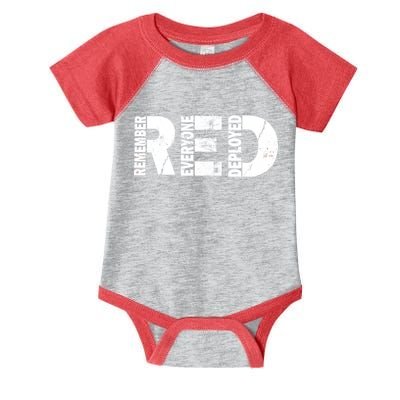 Red Friday Remember Everyone Deployed Infant Baby Jersey Bodysuit