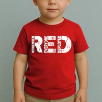 Red Friday Remember Everyone Deployed Toddler T-Shirt