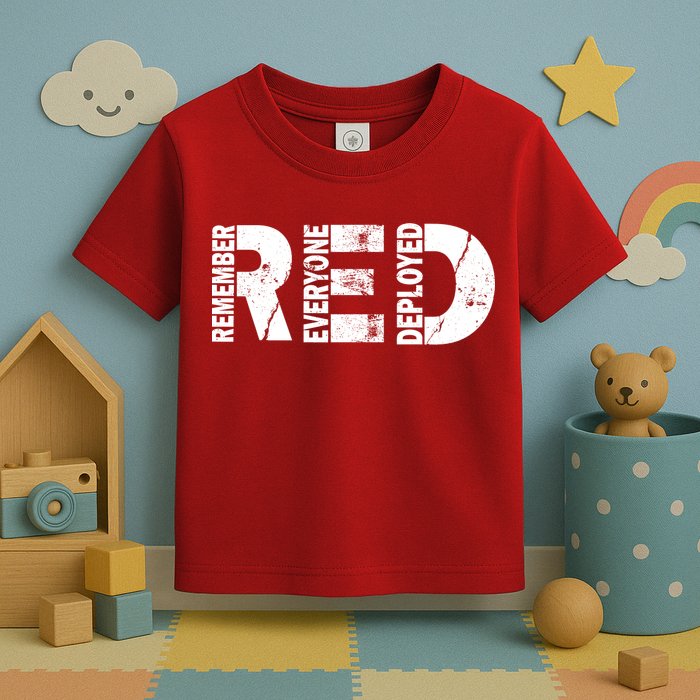 Red Friday Remember Everyone Deployed Toddler T-Shirt