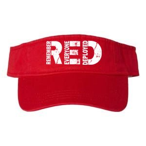 Red Friday Remember Everyone Deployed Valucap Bio-Washed Visor