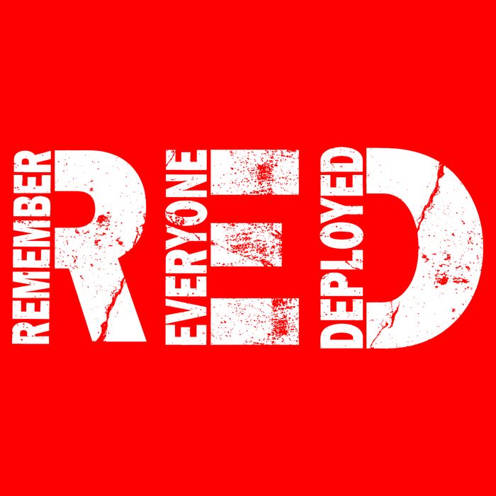 Red Friday Remember Everyone Deployed Womens T-Shirt