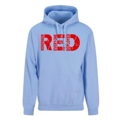 Red Friday Remember Everyone Deployed Unisex Surf Hoodie