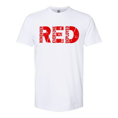 Red Friday Remember Everyone Deployed Softstyle CVC T-Shirt