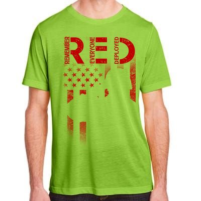 Red Friday Remember Everyone Deployed Flag Adult ChromaSoft Performance T-Shirt