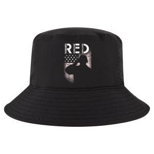 Red Friday Remember Everyone Deployed Flag Cool Comfort Performance Bucket Hat