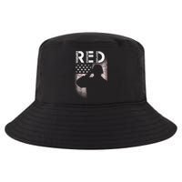 Red Friday Remember Everyone Deployed Flag Cool Comfort Performance Bucket Hat