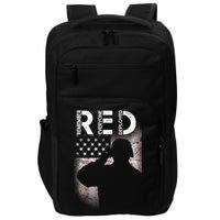 Red Friday Remember Everyone Deployed Flag Impact Tech Backpack