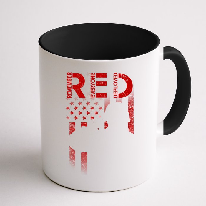 Red Friday Remember Everyone Deployed Flag Coffee Mug
