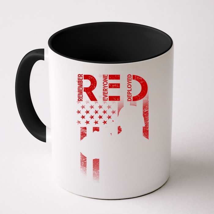 Red Friday Remember Everyone Deployed Flag Coffee Mug