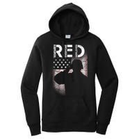 Red Friday Remember Everyone Deployed Flag Women's Pullover Hoodie