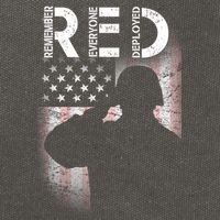 Red Friday Remember Everyone Deployed Flag Cotton Canvas Backpack