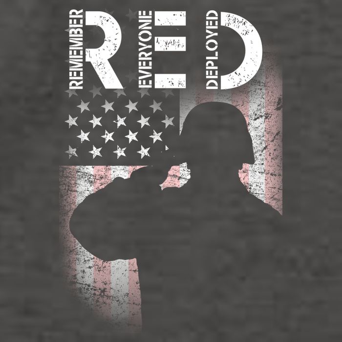 Red Friday Remember Everyone Deployed Flag Vector Backpack