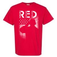 Red Friday Remember Everyone Deployed Flag Garment-Dyed Heavyweight T-Shirt