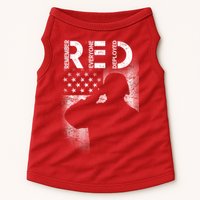 Red Friday Remember Everyone Deployed Flag Doggie Tank