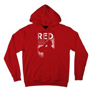 Red Friday Remember Everyone Deployed Flag Hoodie