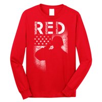 Red Friday Remember Everyone Deployed Flag Long Sleeve Shirt