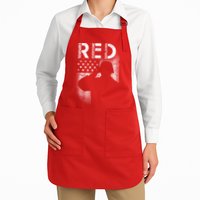 Red Friday Remember Everyone Deployed Flag Apron