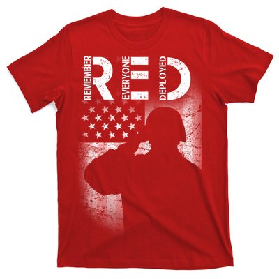 Red Friday Remember Everyone Deployed Flag T-Shirt