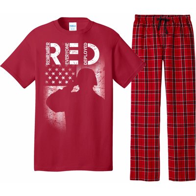 Red Friday Remember Everyone Deployed Flag Pajama Set