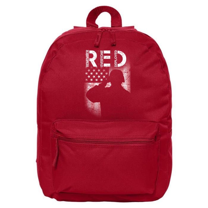 Red Friday Remember Everyone Deployed Flag 16 in Basic Backpack