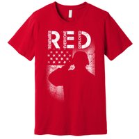Red Friday Remember Everyone Deployed Flag Premium T-Shirt