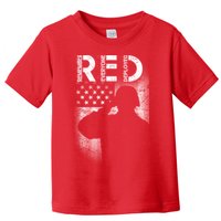 Red Friday Remember Everyone Deployed Flag Toddler T-Shirt